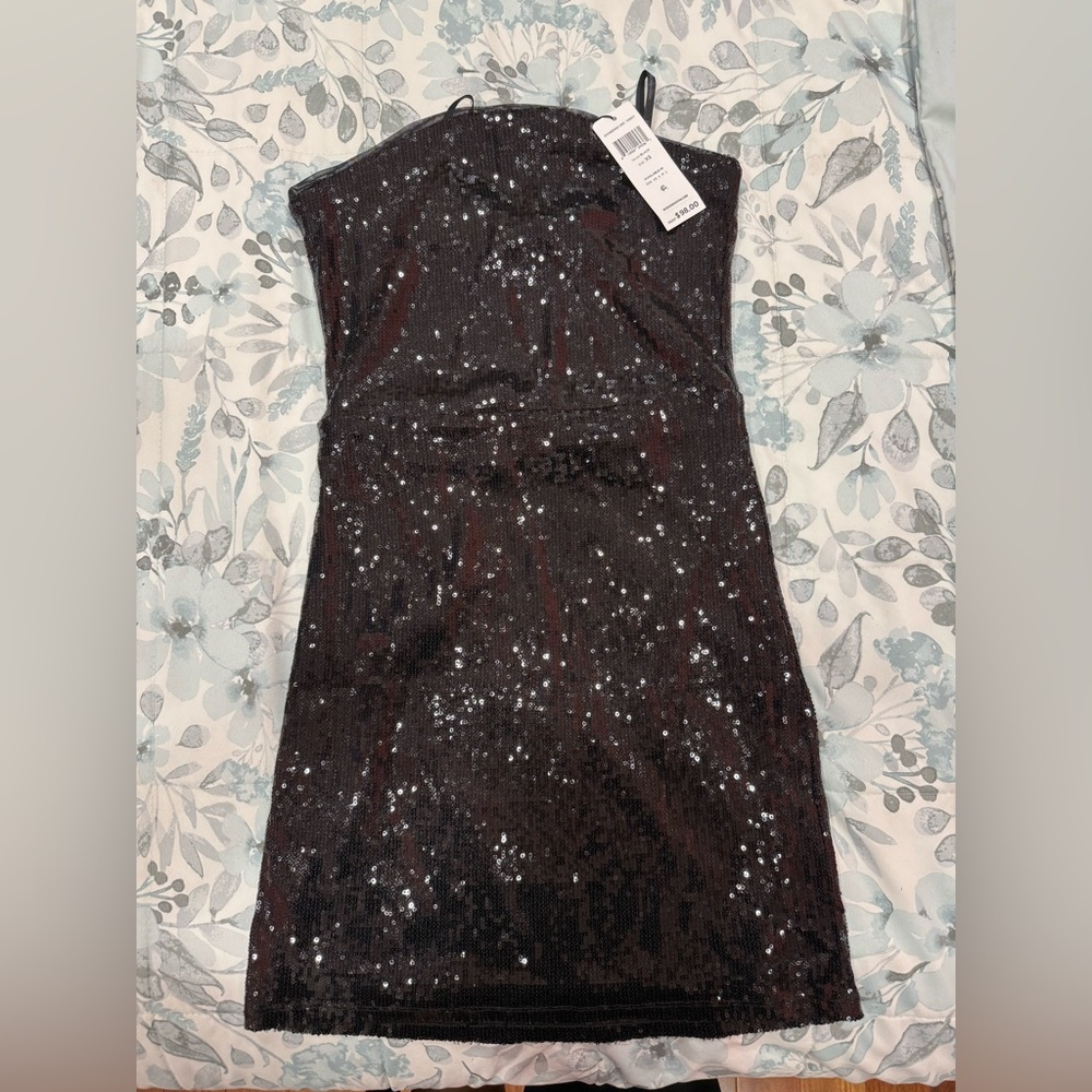 BCBG Black Sequin Dress